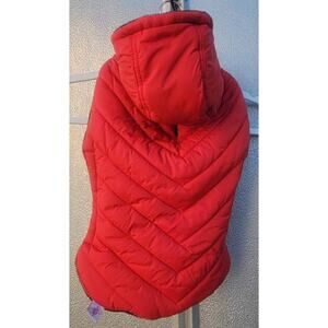 Good 2 Go Blue Fleece Lined Red Puffer Dog Jacket Size M
